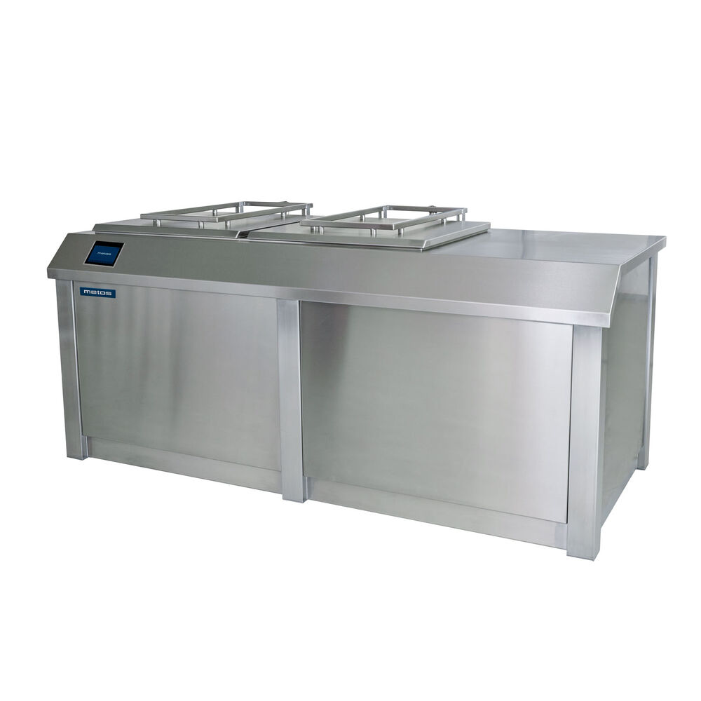 Cooling bath Metos 1000kg with pull out baskets and cage trolley